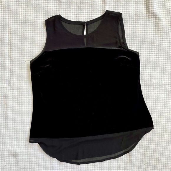 INC international concepts Large velvet sheer tank - Picture 1 of 8